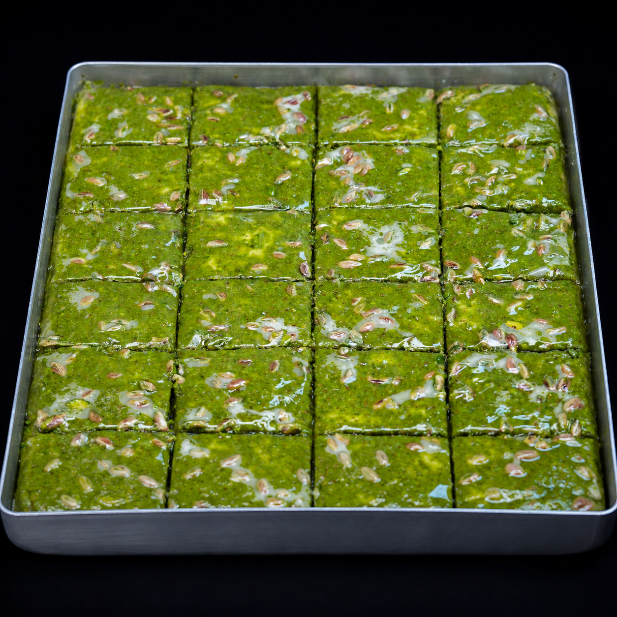 7 Kat Fıstıklı Tepsi Yeşil Özel - Neves Baklava