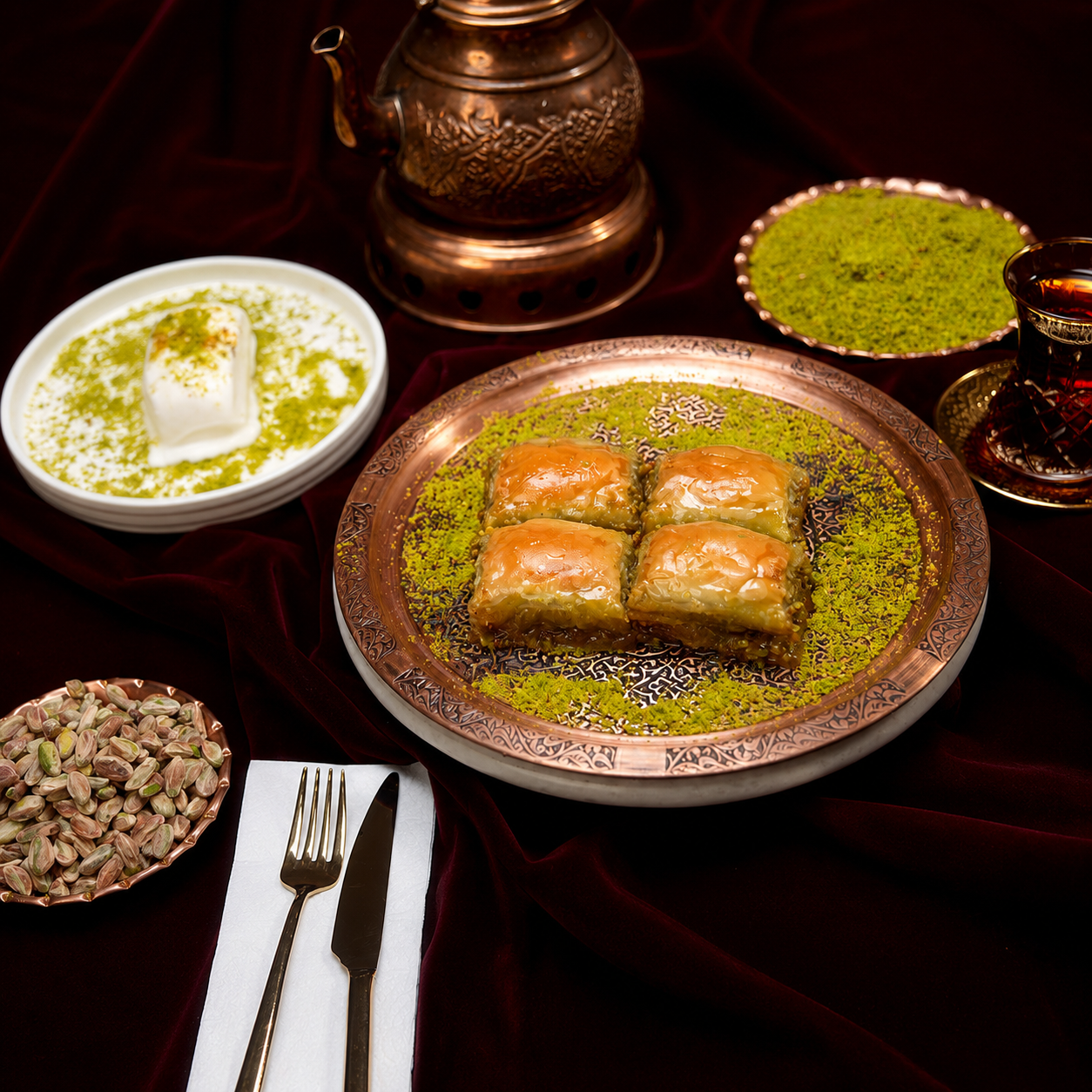 Fıstıklı Dürüm Baklava - Neves Baklava