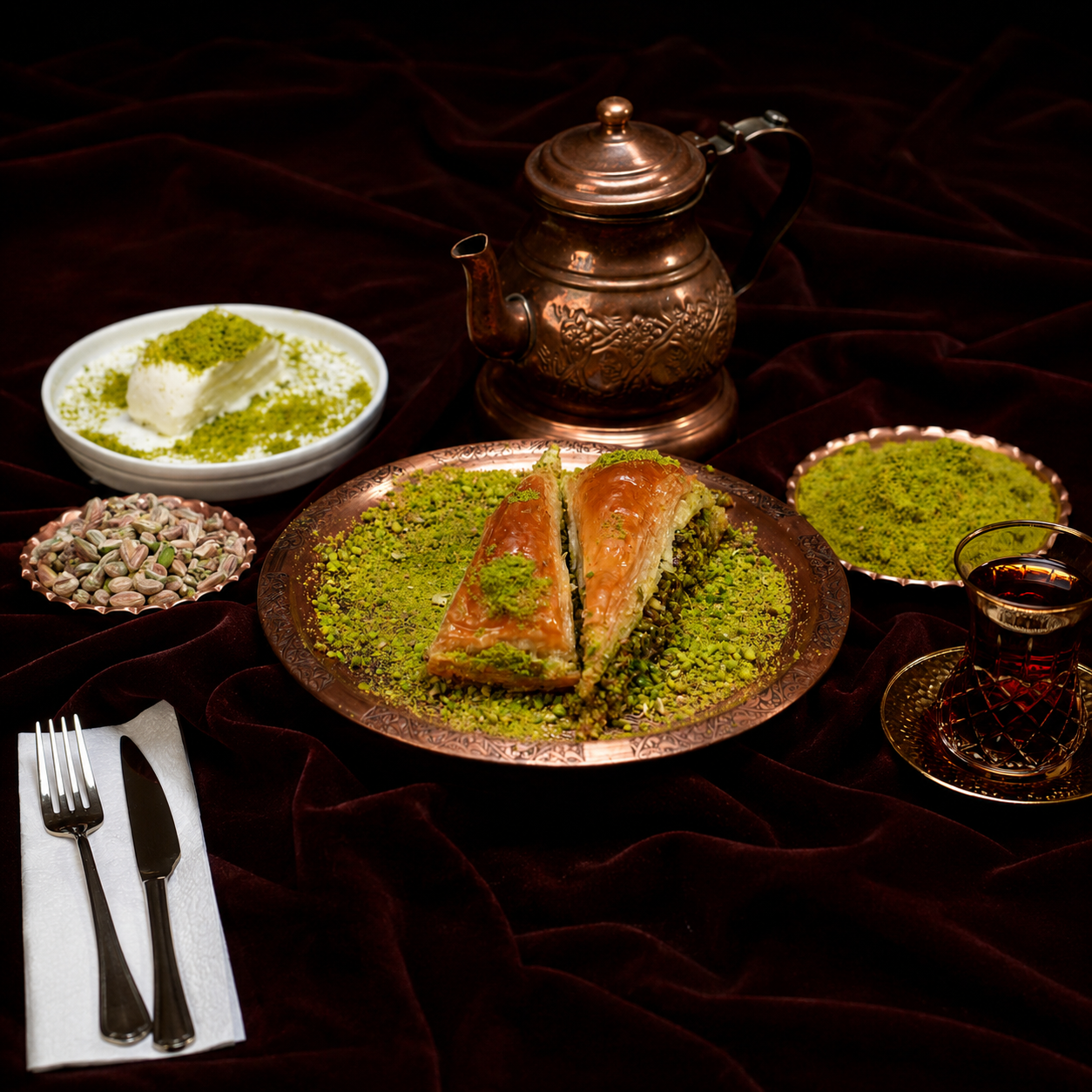 Fıstıklı Havuç Dilim Baklava - Neves Baklava
