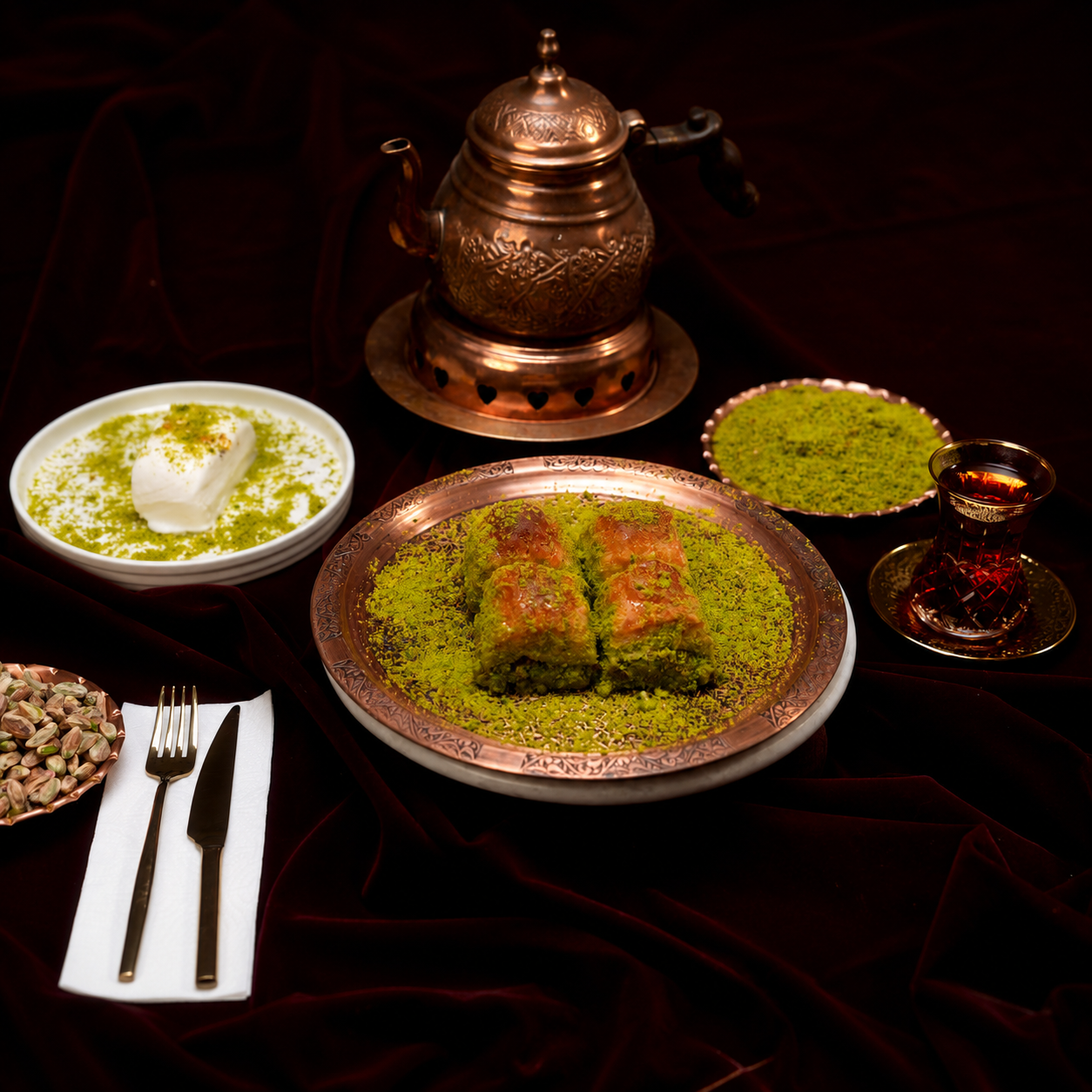 Fıstıklı Kuru Baklava - Neves Baklava